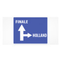 Autobahnschild Finale Holland photo cards