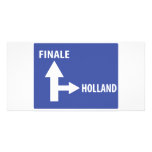 Autobahnschild Finale Holland photo cards
