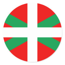 Autocollant avec Drapeau Basque "Ikkurina"
