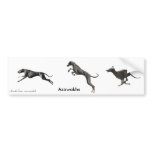 AUTOCOLLANT Azawakhs noirs bumper stickers