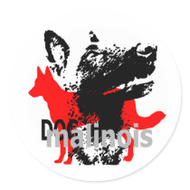 autocollant dog malinois