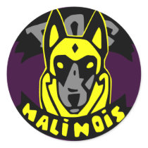 autocollant dog malinois