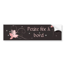 Autocollant fée rose petite fée à bord autocollant pour voiture