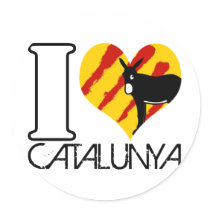 autocollant I love Catalunya