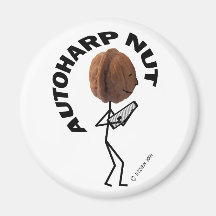 Autoharp Nut Refrigerator Magnets