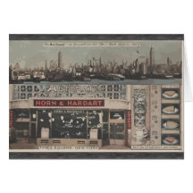 Automat Horn & Hardart Time Square New York, Vinta Greeting Card