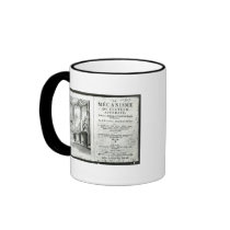 Automatons, illustration of the frontispiece coffee mugs