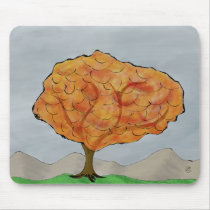 Automn Tree Tapis De Souris