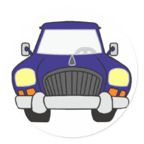 Automobil Auto car Runder Aufkleber