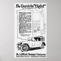 AUTOMOBILE AD c. 1916 Print