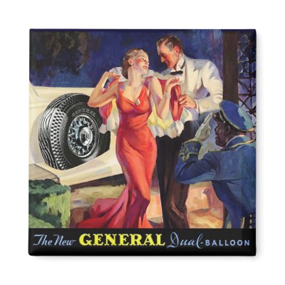 Automobile Advertisment Magnet by VintageVintage