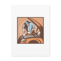Automobile Mechanic Car Repair Post Cards