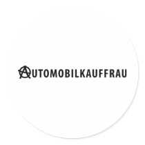 Automobilkauffrau icon sticker
