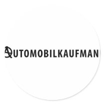 Automobilkaufmann icon round stickers
