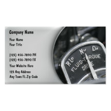 Automotive Business Cards Retro