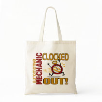Automotive Mechanic Clocked Out Canvas Bags