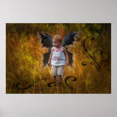 'Autumn Angel' Print by StarK8tz