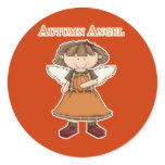 Autumn Angel Sticker