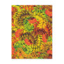 autumn ashberry leaves post card