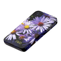 Autumn Asters Monogram Case-Mate iPhone 4 Case