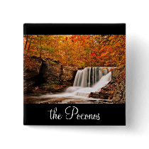 Autumn at Factory Falls Pinback Buttons