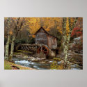 Autumn  At The Grist Mill  Print