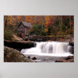 Autumn  At The Grist Mill  Print