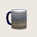 Autumn Beach and Gulls Mug
