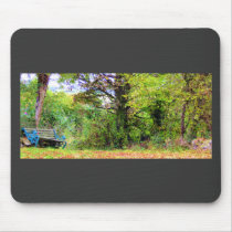 Autumn bench mousepad
