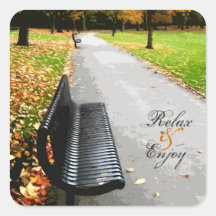 Autumn bench stickers