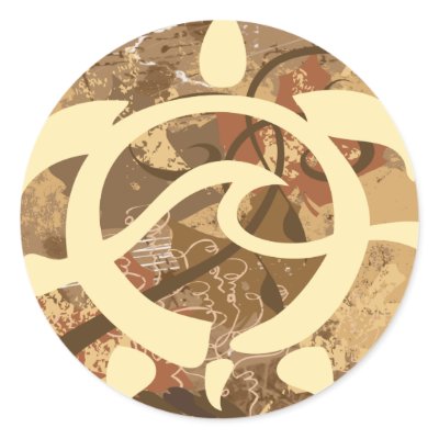 Autumn-BG-Turtle Stickers by Deepsy