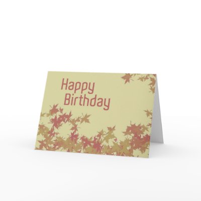 Autumn Birthday Card by darcyucily