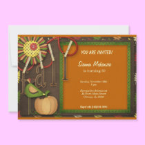 Autumn Birthday invitations