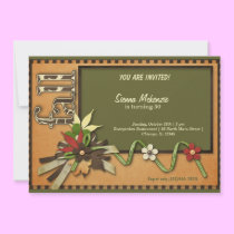 Autumn Birthday invitations