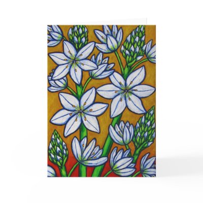 Autumn Bloom Yellow Greeting Card by LisaLorenzPaintings