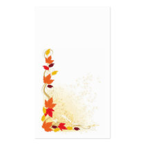 Autumn Border Business Card Template
