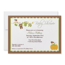 Autumn Boys Baby Shower Invitation