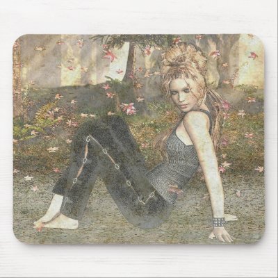 Autumn Breeze Mouse Pad by Rainy_Day