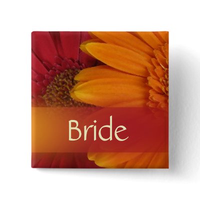 Autumn Bride Wedding Pin by perfectpostage