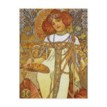 "Autumn" by Alphonse [Alfons]  Mucha Post Cards