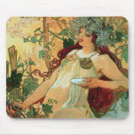 Autumn by Alphonse Mucha ~ Mousepad