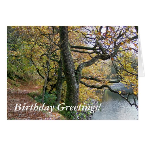 AUTUMN BY THE LAKE CARD