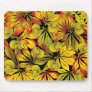 autumn chestnut leaves mouse pad