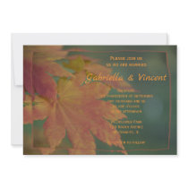 Autumn Colours Wedding Invitation