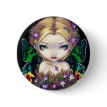 "Autumn Crocus Fairy" Button