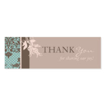 Autumn Damask TY Skinny Card Business Card