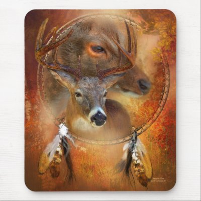 Autumn Deer Mousepad by romanceworks
