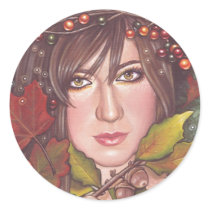 Autumn Dream Round Stickers