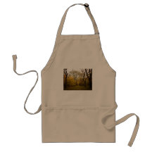 Autumn Elm Trees in Central Park, New York City Apron