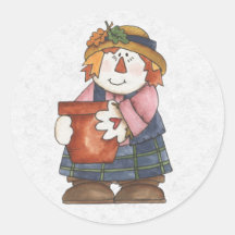 Autumn  Envelope Sealer Round Sticker